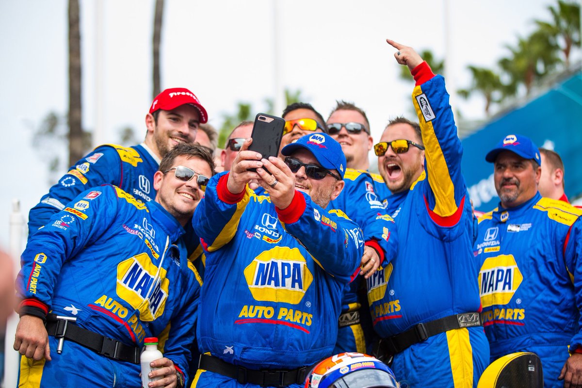 This day....this weekend...these guys...
P1 in Long Beach...so amazing to get a win at this iconic race. Badass job by the #NAPAKnowHow @FollowAndretti crew and the @Honda team. #TGPLB #babygirllooksgoodcoveredinchampagne
📸x @ignitemediaphoto