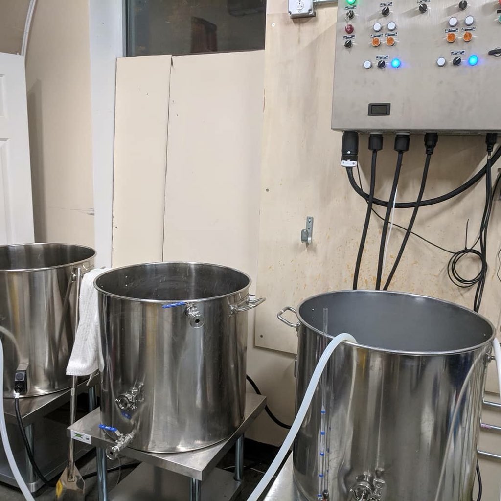 This may look boring but a big step...passivating the tanks for the 1st brew on Tuesday for the mystery brew that will be at Triangle Craft Beer Festival.  #trianglecraftbeer #trianglecraftbeerweek #trianglecraftbeeralliance