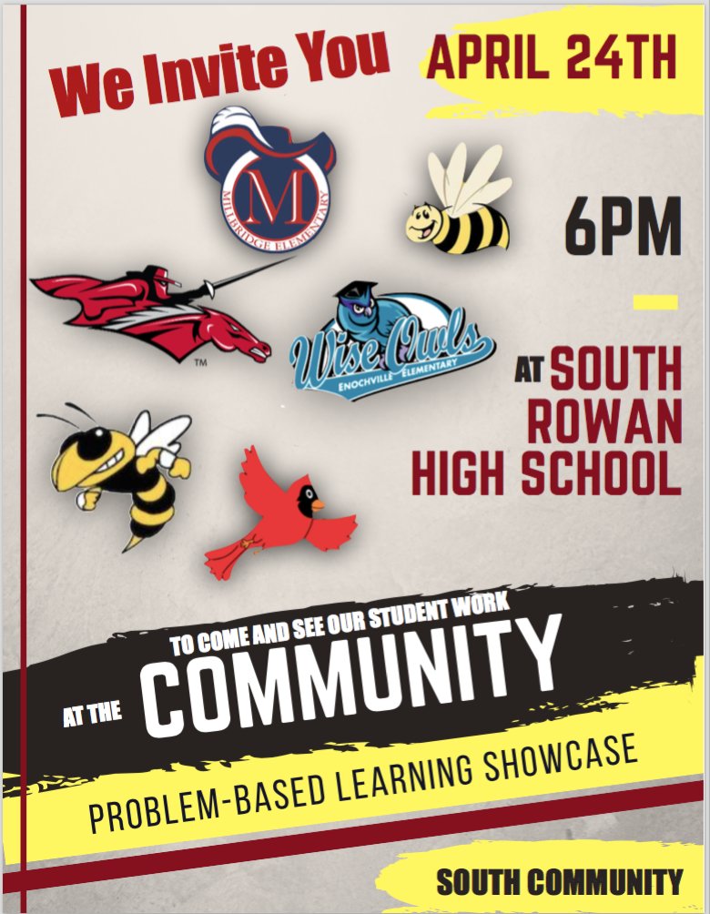 KellyWWithers's tweet photo. Would love to see you all on April 24th at 6:00 pm at SRHS!  Come out and see the work of our South Community students!  #srhs1718 @RSSinformation @lynn_moody https://t.co/H4hu5ezOWD