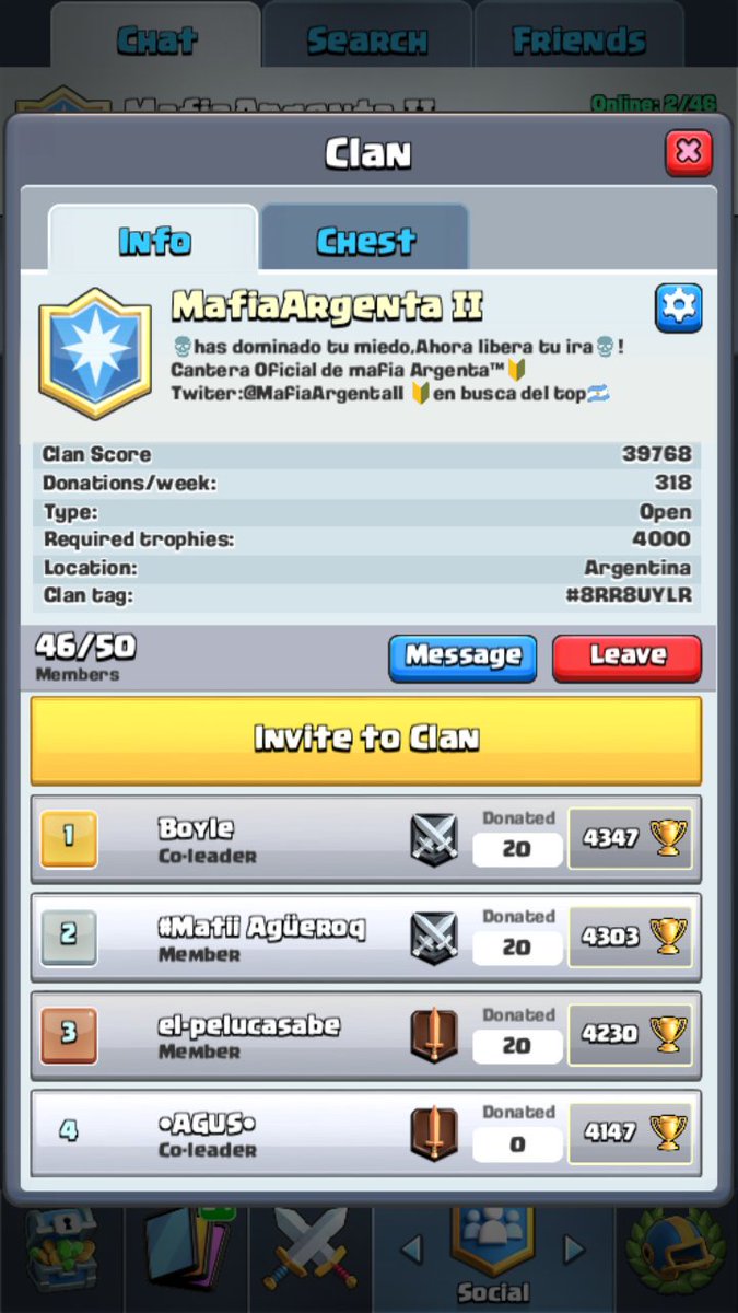 Necesitamos gente para nuestro clan competitivo! Un ♻️ y ❤️ se agradece! Por favor difundir 👑