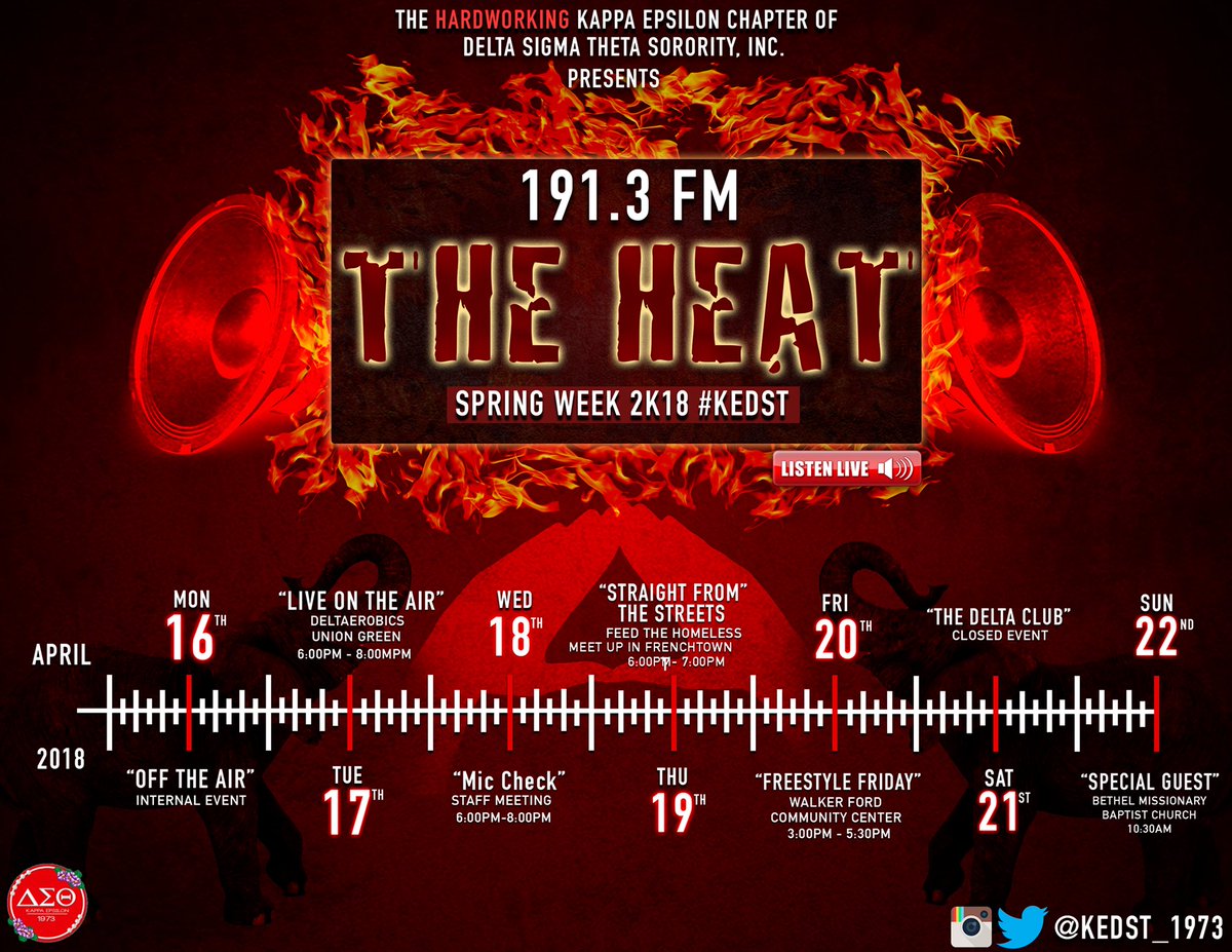 Don’t eat, don’t sleep...it’s Delta Week🔥 #TheHeat #DeltaWeek2018