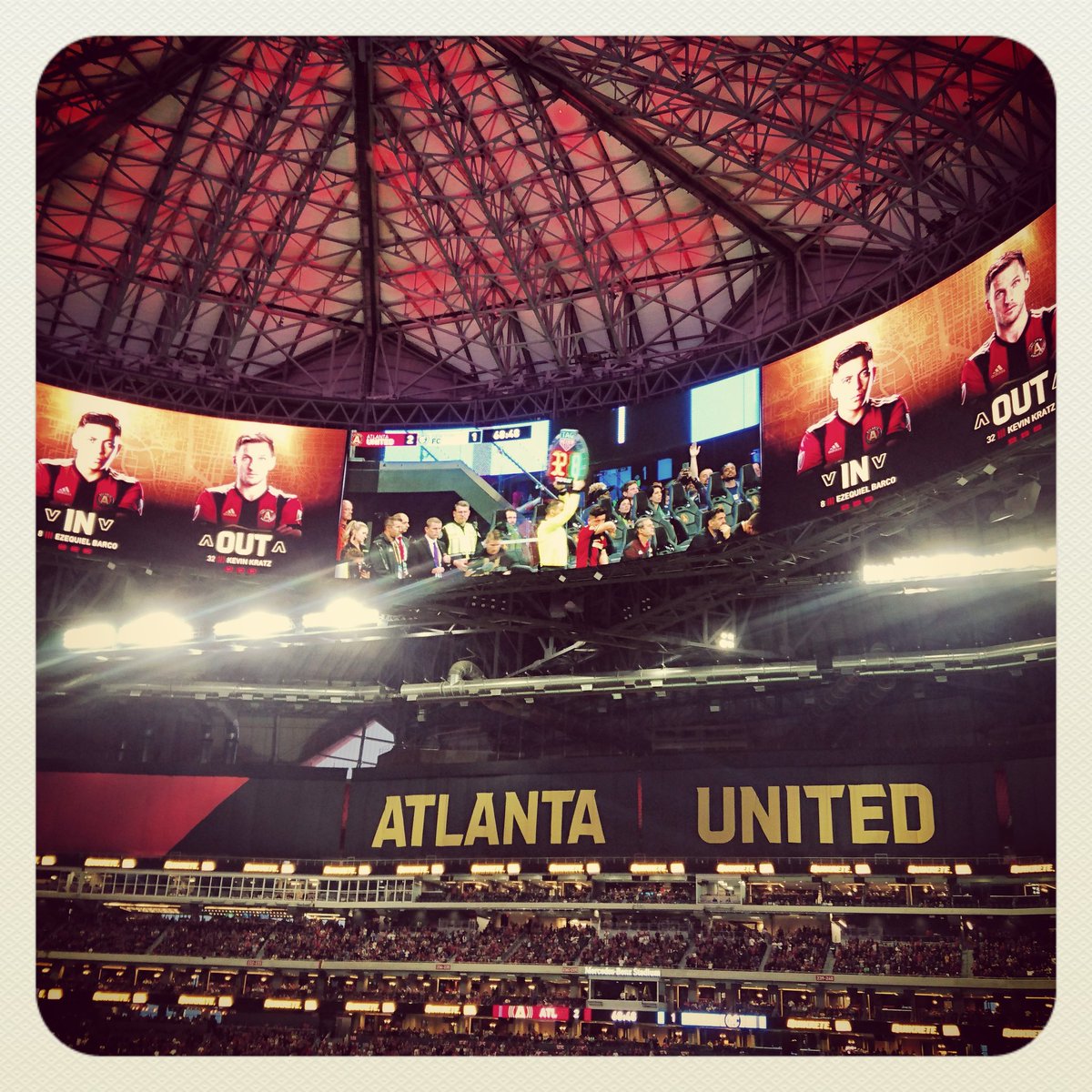 GAMarathon's tweet photo. That moment! Free sailing, @EzeBarco10!
#ATLUTD #UniteAndConquer #BarcoWatch https://t.co/GlZD9NF86J