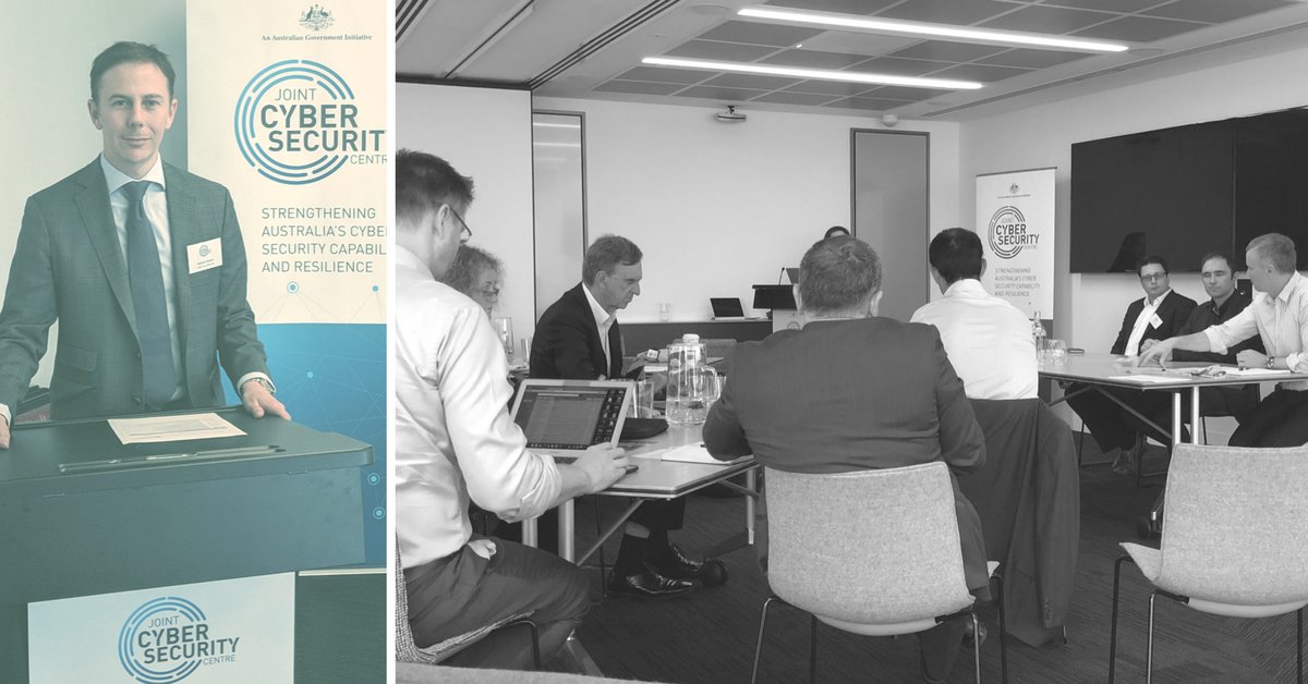 wywmfierce's tweet photo. WYWM Cyber, working in conjunction with the NH-ISAC and the JCSC,  hosted a workshop in Sydney last week discussing health care and cyber security [Intelligence sharing, leveraging veteran talent through capacity building and retraining existing staff] #VeteransInCyber https://t.co/mXbZNOSUtf