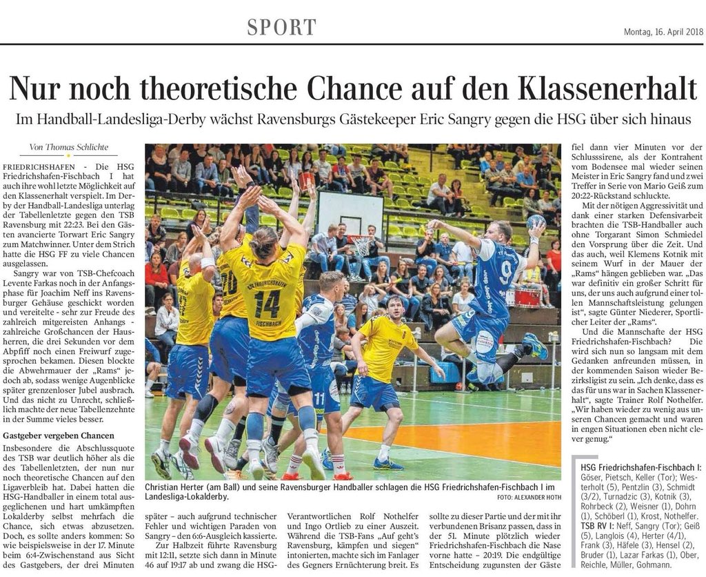 HSG_FF's tweet photo. Das war es dann wohl für unsere Herren I in der #landesliga. Und so berichtet @Schlichte_Info heute für die @SZ_FN darüber. #handball #hsgff https://t.co/1pA1KpRwVy