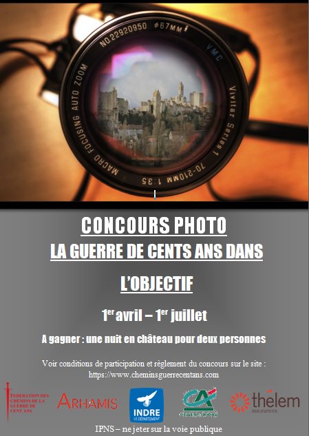 CheminsG100's tweet photo. La Fédération des Chemins de la guerre de Cent Ans organise du 12 avril au 1er juillet 2018, la 1ère édition du concours photos sur le thème du patrimoine bâti de la guerre de Cent Ans.

Une nuit en château en lice

Plus de renseignements sur https://t.co/IjCW00rEZR https://t.co/QfkIbFOJ0A