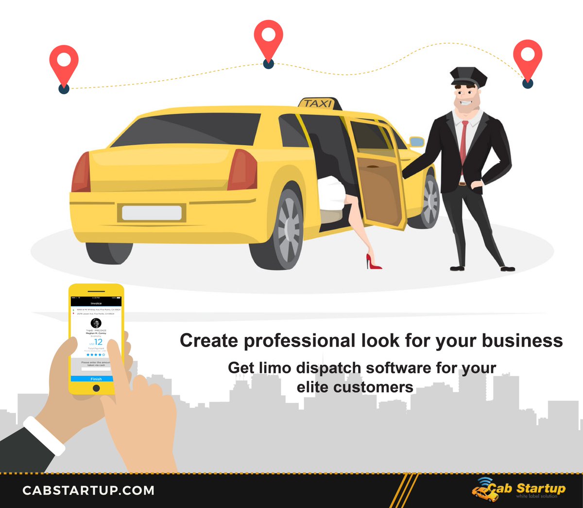 cabstartup's tweet image. Create professional look for your business
#whitelabelsolutions #ondemandsoftware #taxibusiness #limodispatchsoftware #dispatchsoftware