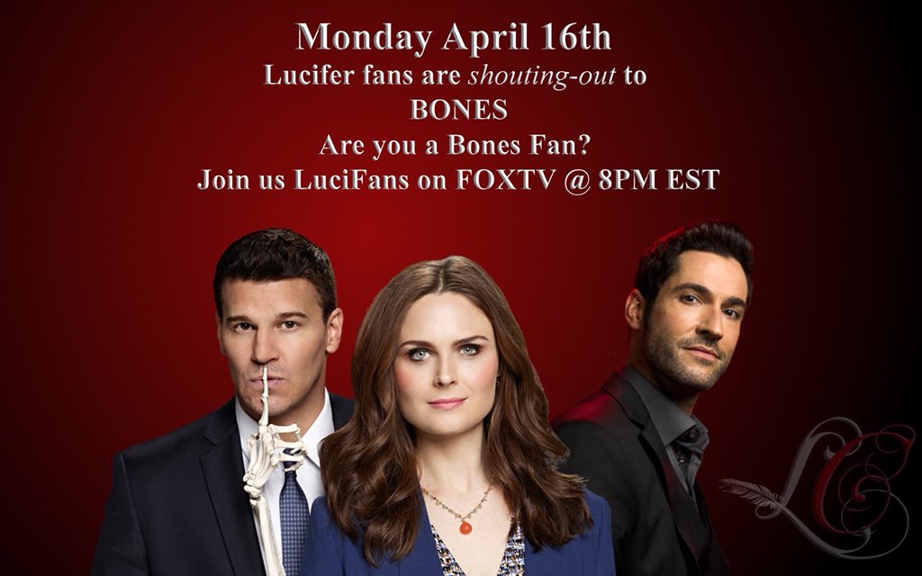 LuciferContest's tweet photo. #Bones #BoneHeads Fans! Come join us tonight with LuciFans for a shout out to Bones! #ReNewLucifer #BringBonesBack @lucifansgroup1 @devilgold666 😈😈😈💀💀💀 https://t.co/6sRAAZVmTS