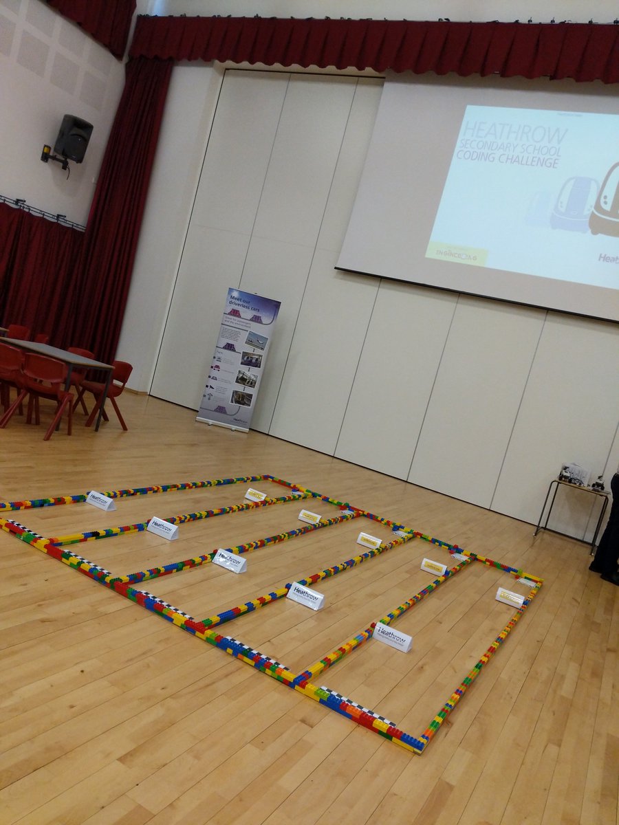 LearningtoWork's tweet photo. We are all set up and ready to deliver @yourHeathrow Secondary School Coding Challenge @DormersWellsHS.  #HSSCC #makeadifference #heathrow https://t.co/J48oTwonFp