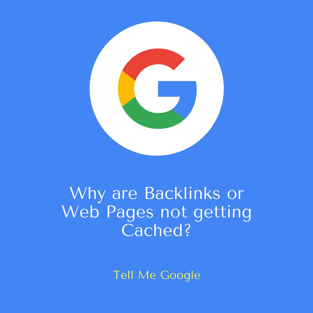 logicsoftsuk's tweet photo. Why are #Backlinks or #WebPages not getting #Cached? 

Hey Guys any of you facing the same #Problem? Please Tell Us #Google   #whygoogle   

#SEO #DigitalMarketing #socialmediamarketing #bloggers #seoexpert #whygoogle https://t.co/cOPGDkiCZG