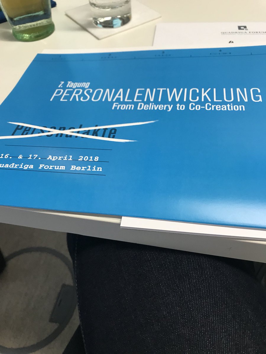 Spontan bei der personalentwicklung Tagung, ich bin gespannt was uns erwartet #PE2018