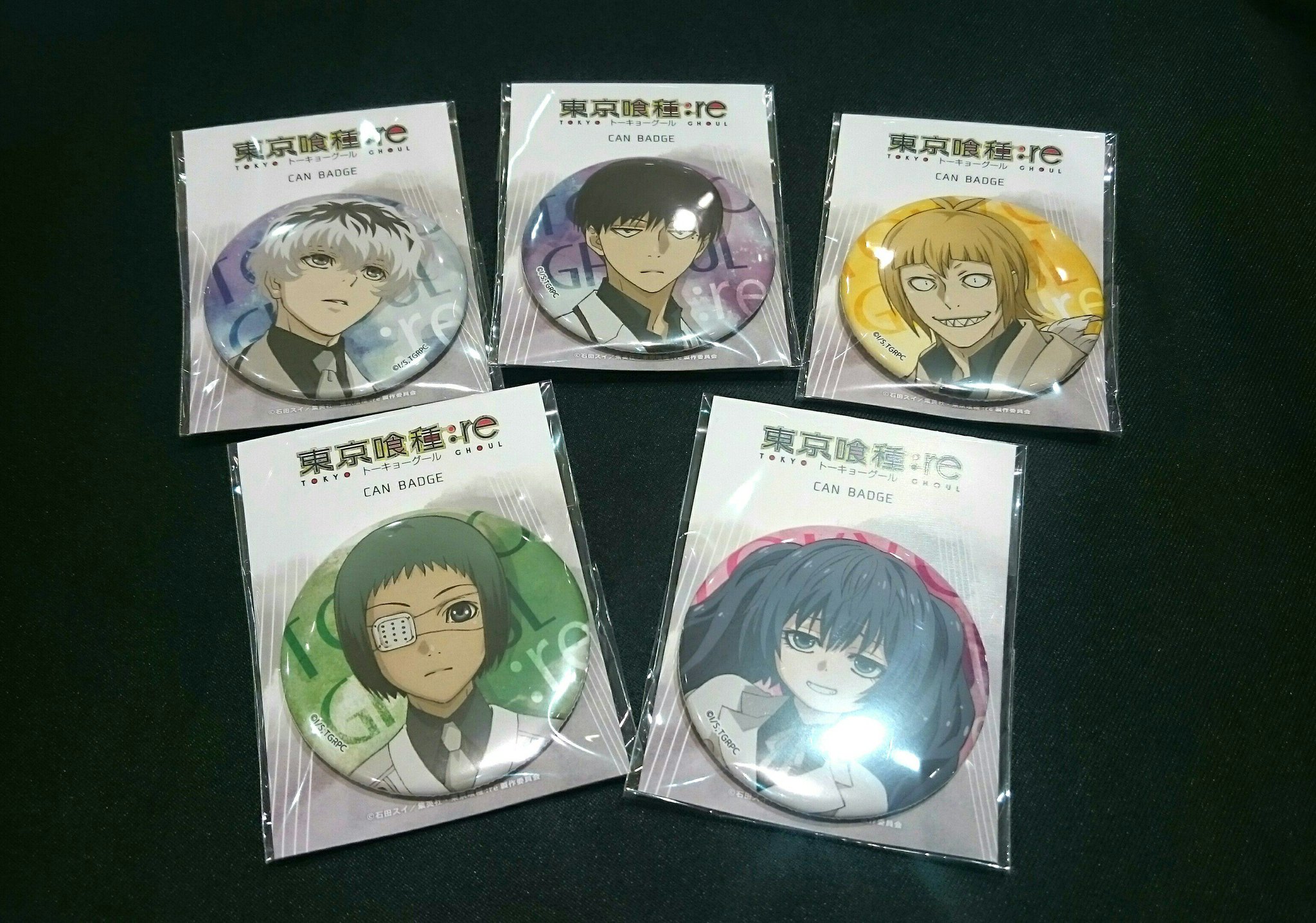 Theキャラ 公式 東京喰種トーキョーグール Re Theキャラshop イベント先行商品 カンバッジ 全5種 好評発売中 オープン商品となっておりますので 好きなキャラクターをお選び頂けます 是非池袋マルイ７f Theキャラshopまでお越し下さいませ 東京喰