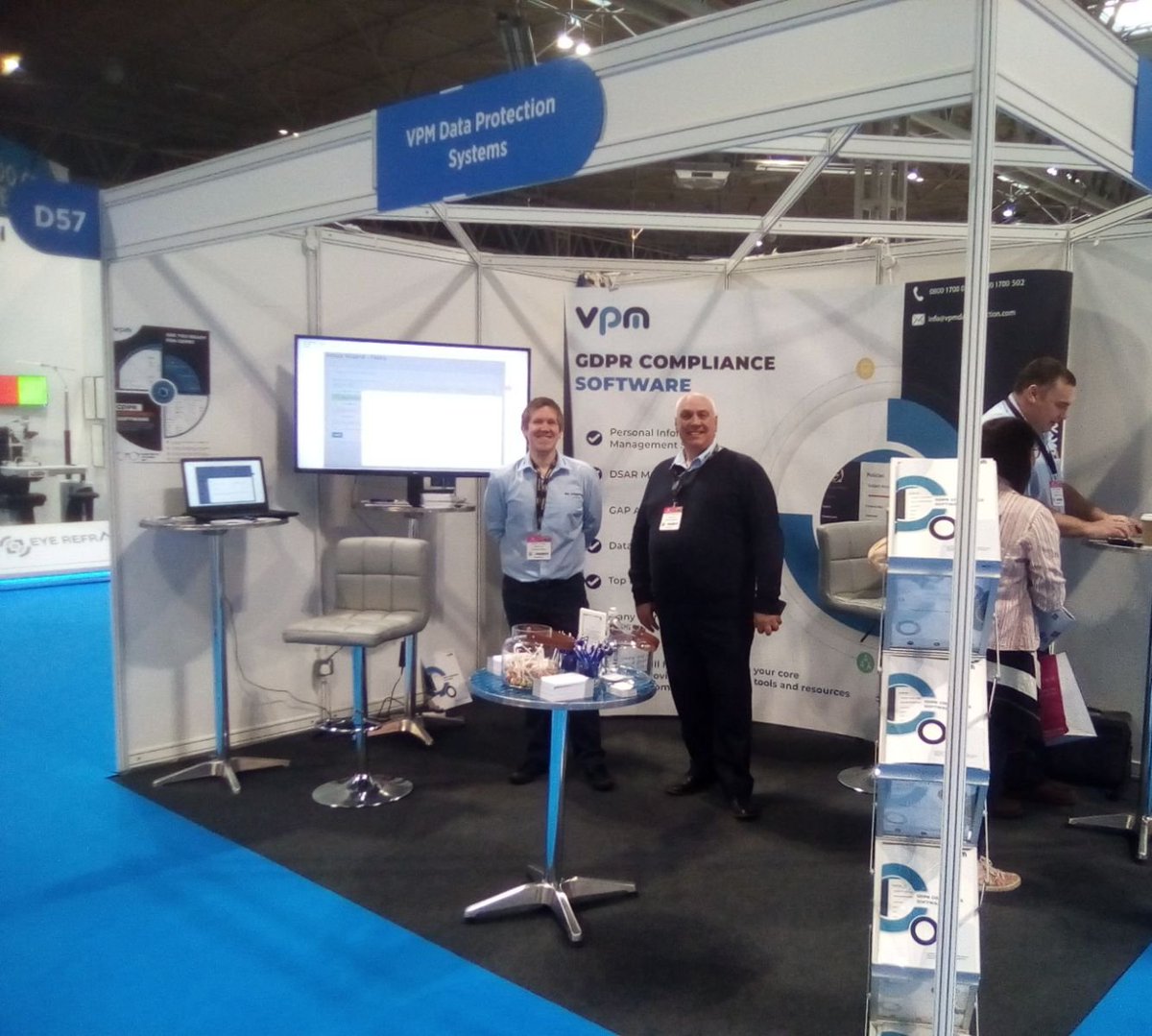 vpmdata's tweet photo. It’s the last day at @optrafair so if you haven’t already, then come and see us today at stand D57 from 9-4! ⭐

The first 10 to sign up at #Optrafair will receive 40% off our #GDPRToolkit 😀

#NECBirmingham #GDPR https://t.co/1Kq0VPII4M
