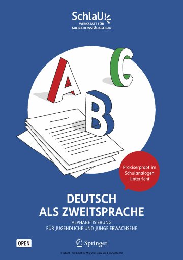 Deutsch als Zweitsprache: #Alphabetisierung für jugendliche &amp; junge Flüchtlinge &amp; Migranten > ow.ly/B62630jvouJ | #Geflüchtete #SchlaU Werkstatt für #Migrationspädagogik #OpenAccess via #SpringerLink +Info> schlau-werkstatt.de
