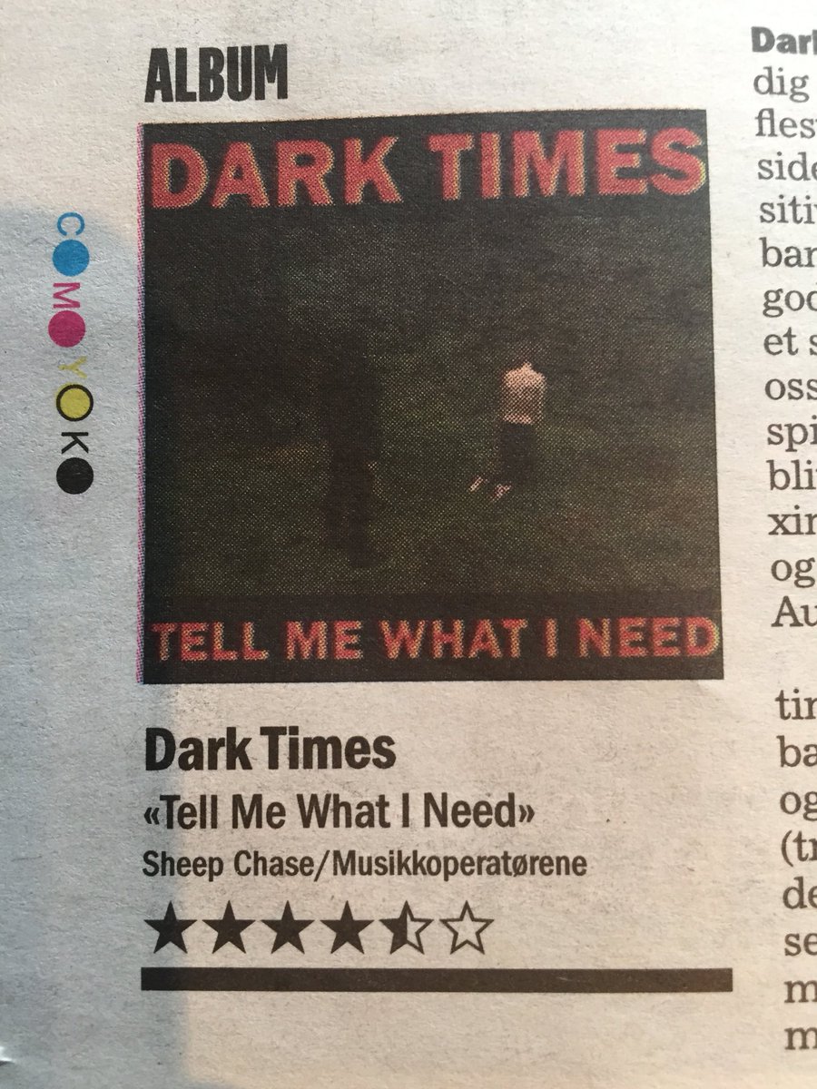 sheepchaserec's tweet photo. 4.5 beautiful black stars for @DarkTimesOslo in today’s @Musikkmagasinet / @Klassekampen ! 🌑🌑🌑🌑🌓 https://t.co/4i1nTn8HJN
