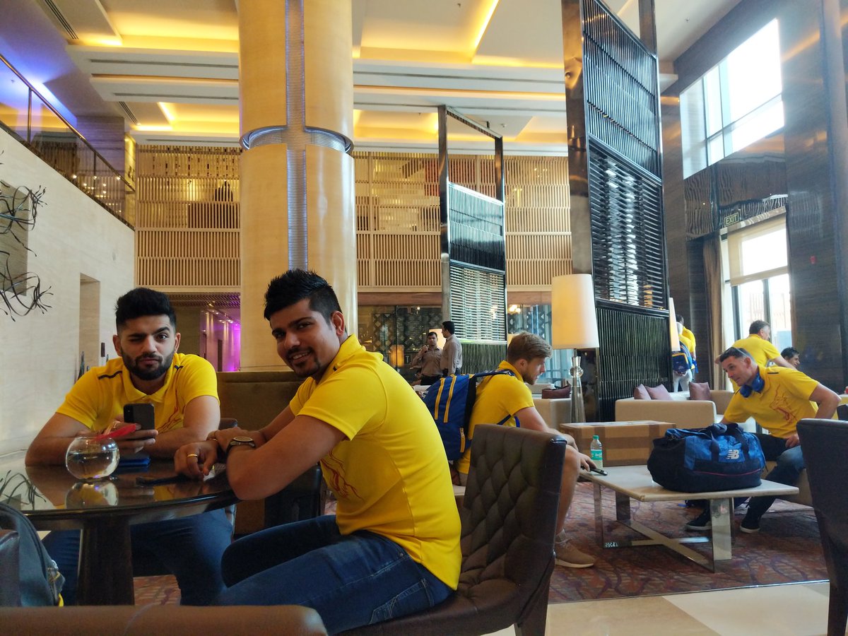 ChennaiIPL's tweet photo. Bye bye Chandigarh scenes! #WhistlePodu #Yellove https://t.co/DVNF1CiGJd