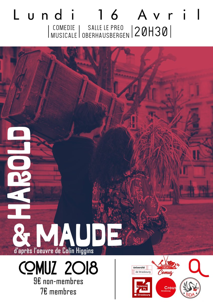 La #COMUZ 2018 c'est ce soir !
70 étudiants sur scène : comédiens, musiciens, chanteurs et danseurs. Ne manquez pas ce grand rdv annuel - 20h30 - Salle du PréO Oberhausbergen. On vous attend nombreux pour le plus gros événement de l'année du <a href="/BDA_IEP/">BDA ScPo Strasbourg</a> de <a href="/ScPo_Strasbourg/">Sciences Po Strasbourg</a> <a href="/unistra/">-</a>
