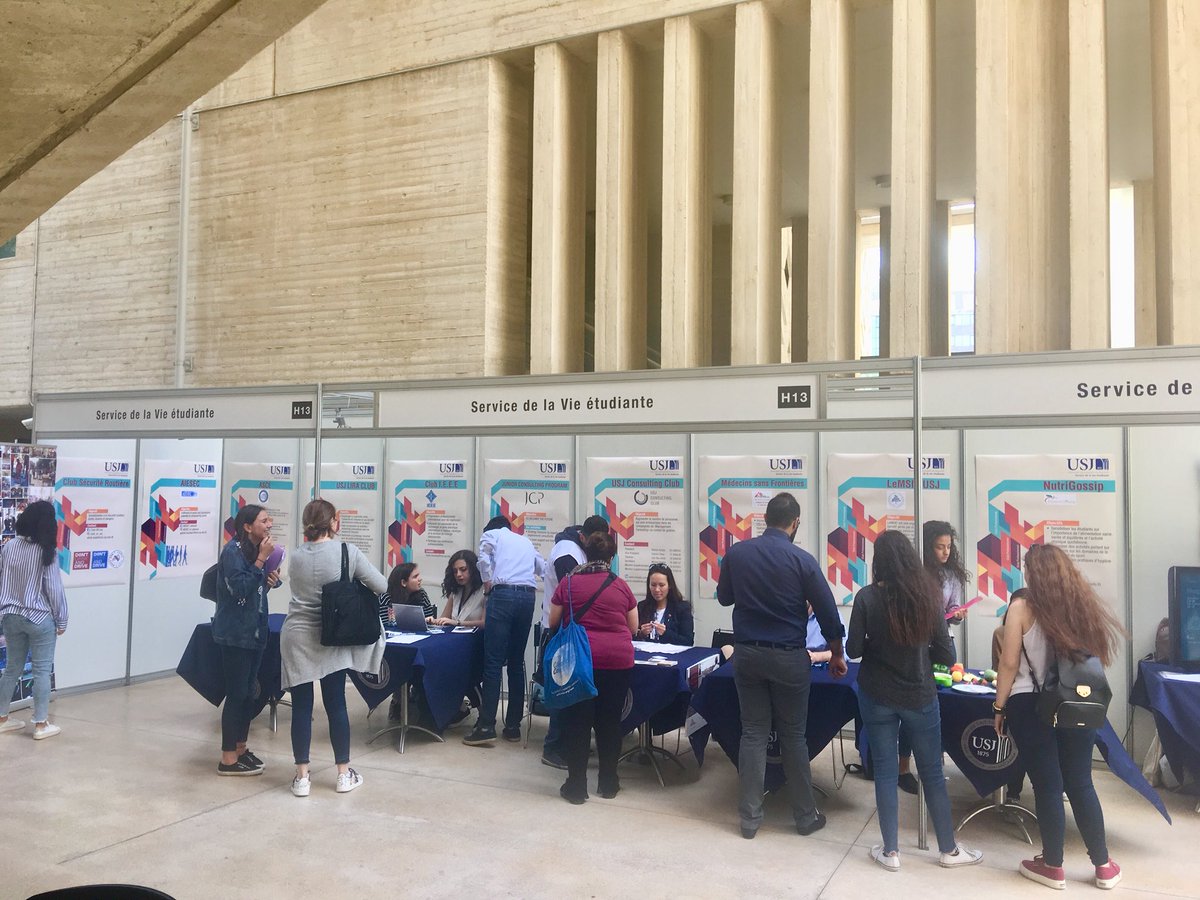 USJLiban's tweet photo. #HappeningNow
USJ Job Fair &amp; Networking #USJConnect 
2 days to build up your career! https://t.co/7BqJfXTRTD