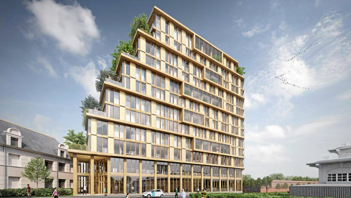 A #Rennes, un immeuble tout bois de 12 étages, visant le standard Bâtiment Passif Plus, va sortir de terre. Qui dit mieux ? 

ouest-france.fr/bretagne/const…