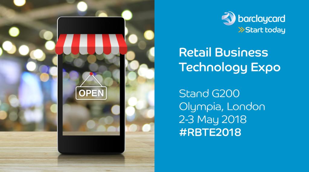 The future of retail is now. Head over to the @rbtexpo where our payment experts will be waiting to answer all your retail #payment tech questions: barclaycard.co/2GHt0L4 💳 #RBTE2018