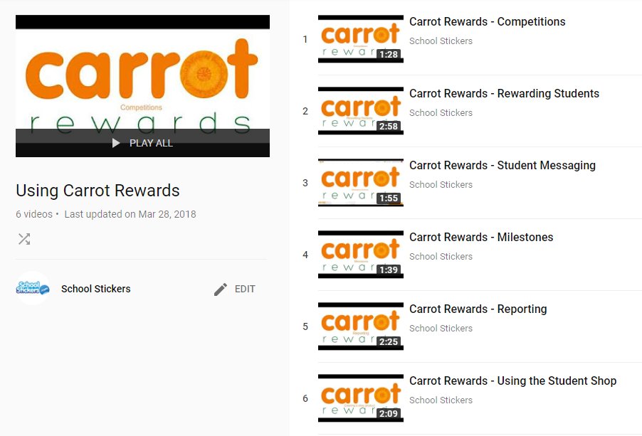 Welcome back from half term! We hope you all had a great Easter break! Why not brush up on some of Carrots features and check out our feature playlist on Youtube! #backtoschool #schoolrewards buff.ly/2H8M1FV