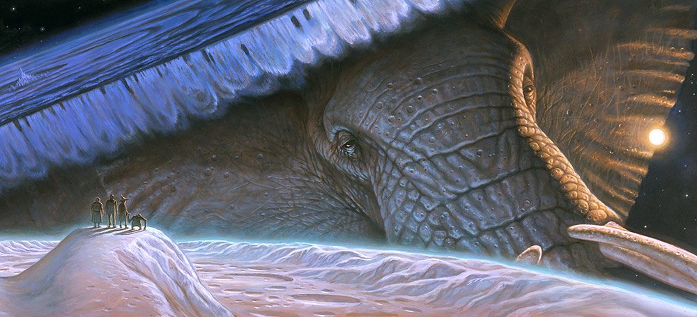 Today is #SaveTheElephantDay – these gentle and intelligent creatures have a special place in - or under - the Discworld, bearing it upon their massive shoulders.