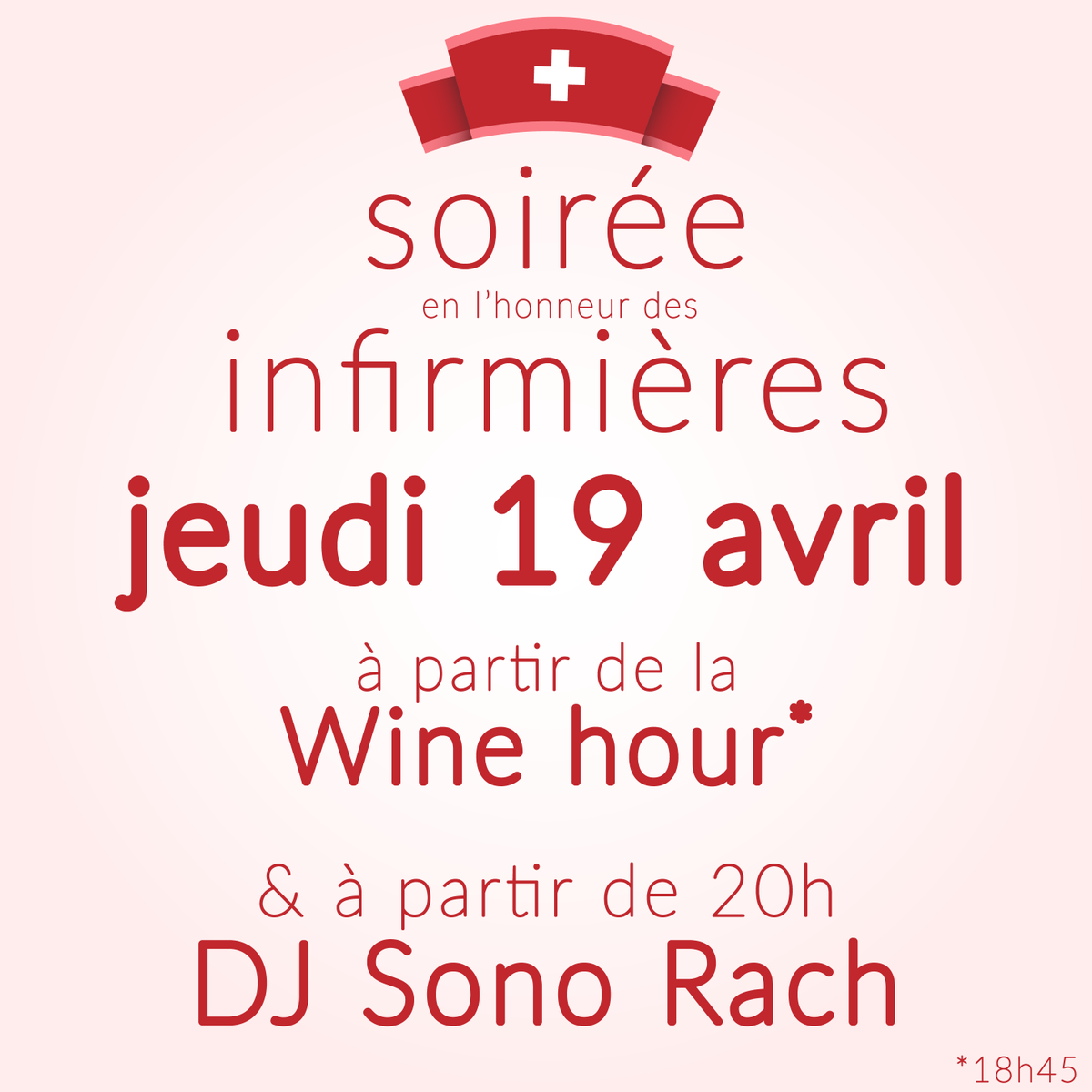 a_lendroit's tweet photo. ce jeudi en l'honneur des infirmières ! des 18h45, et à partir de 20h, DJ Sono Rach pour mettre l'ambiance l https://t.co/eyZJ96jurn
