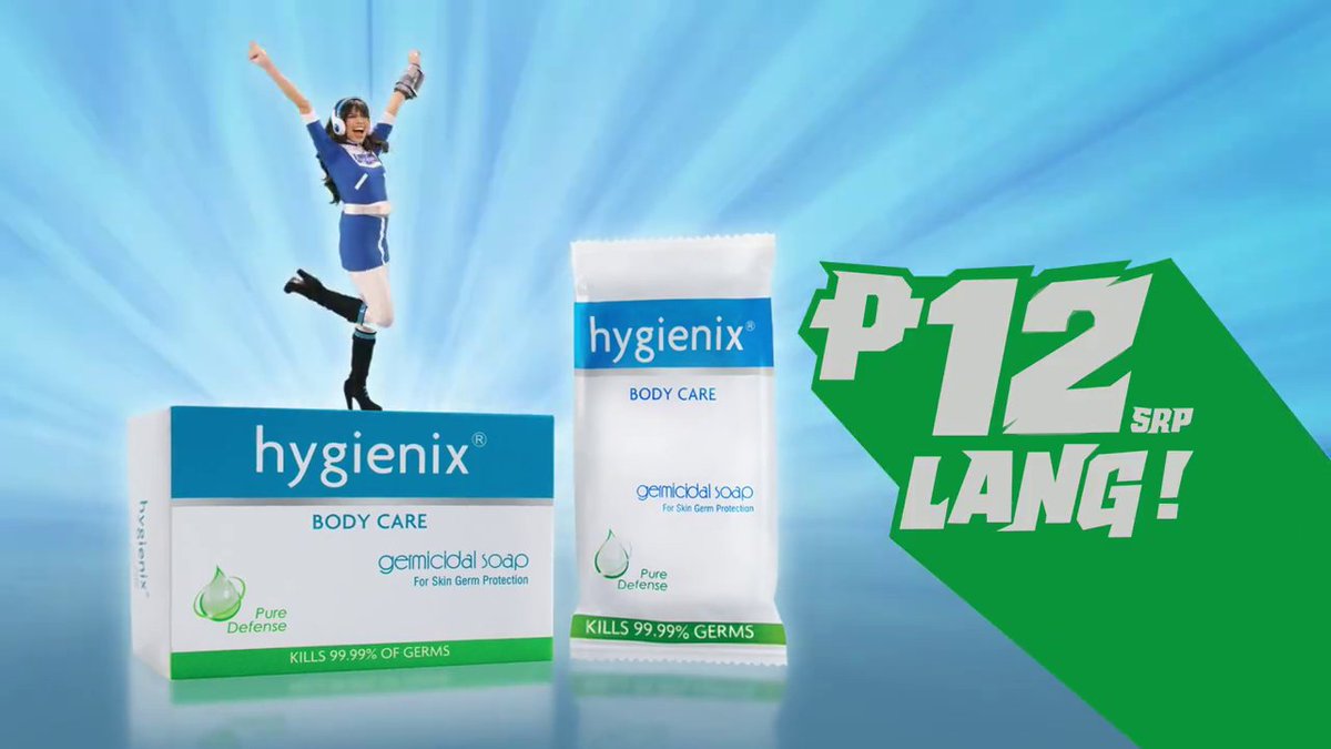 Catch Maine Frame and the Hygienix Shower Rangers as they Fight World Germination with Hygienix Germicidal Soap!

Watch <a href="/Hygienixph/">Hygienix Philippines</a>'s TVC on Facebook:
facebook.com/hygienixph/vid… 

<a href="/mainedcm/">Maine Mendoza</a> #MaineLovesHygienix