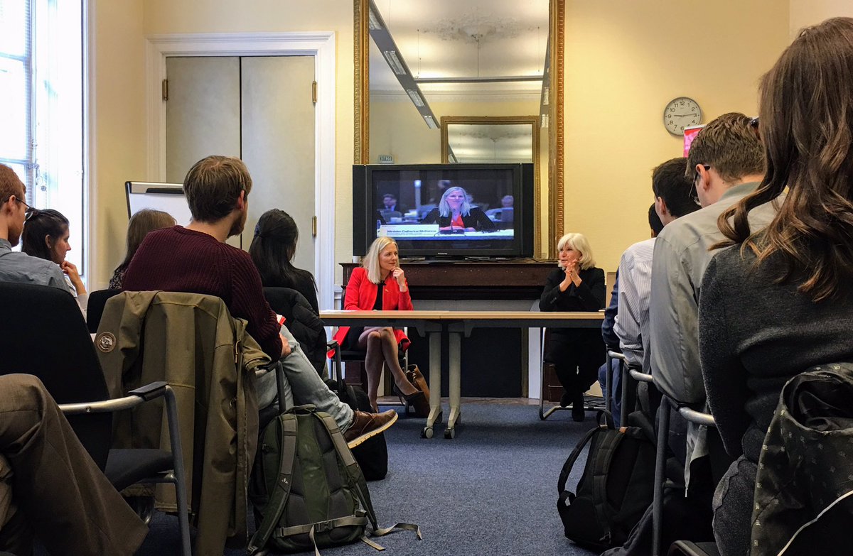 cathmckenna's tweet photo. The 10th stop on my #ClimateCampus tour is @sciencespo! Excited to talk to students with @LaurenceTubiana - France's ambassador for international climate negotiations at @COP21. With her leadership and the work of many others - the #ParisAgreement was born! #Women4Climate https://t.co/wImU3uDIDv