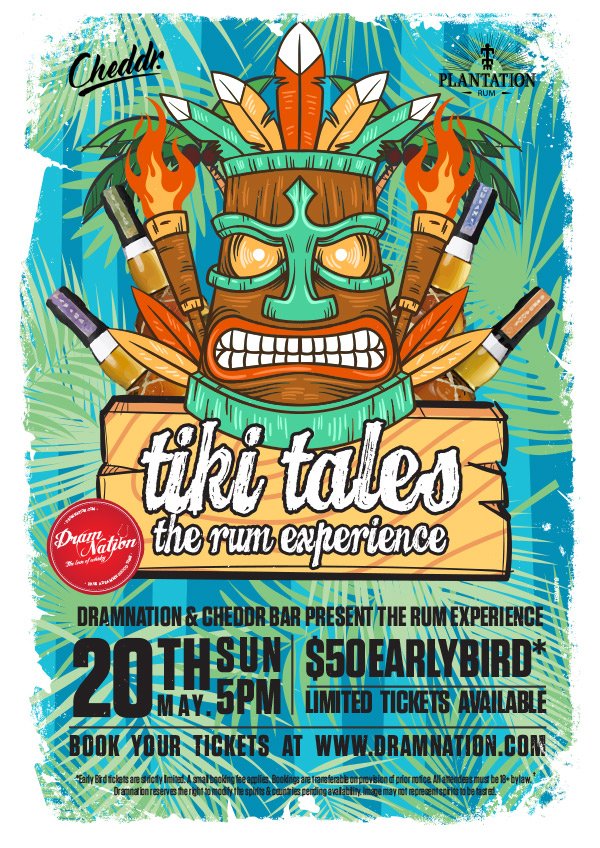 We have just launched our dedicated Planation Rum event titled Tiki Tales or May 20th at Cheddr Cocktail Bar. Tickets available at bit.ly/2vnwWeU