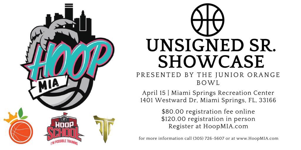 Hoop_MIA's tweet photo. Special s/o @JrOrBowlClassic Chuck Little for all he does for the South Florida community! #unsignedsrshowcase https://t.co/vqLgkurzEZ