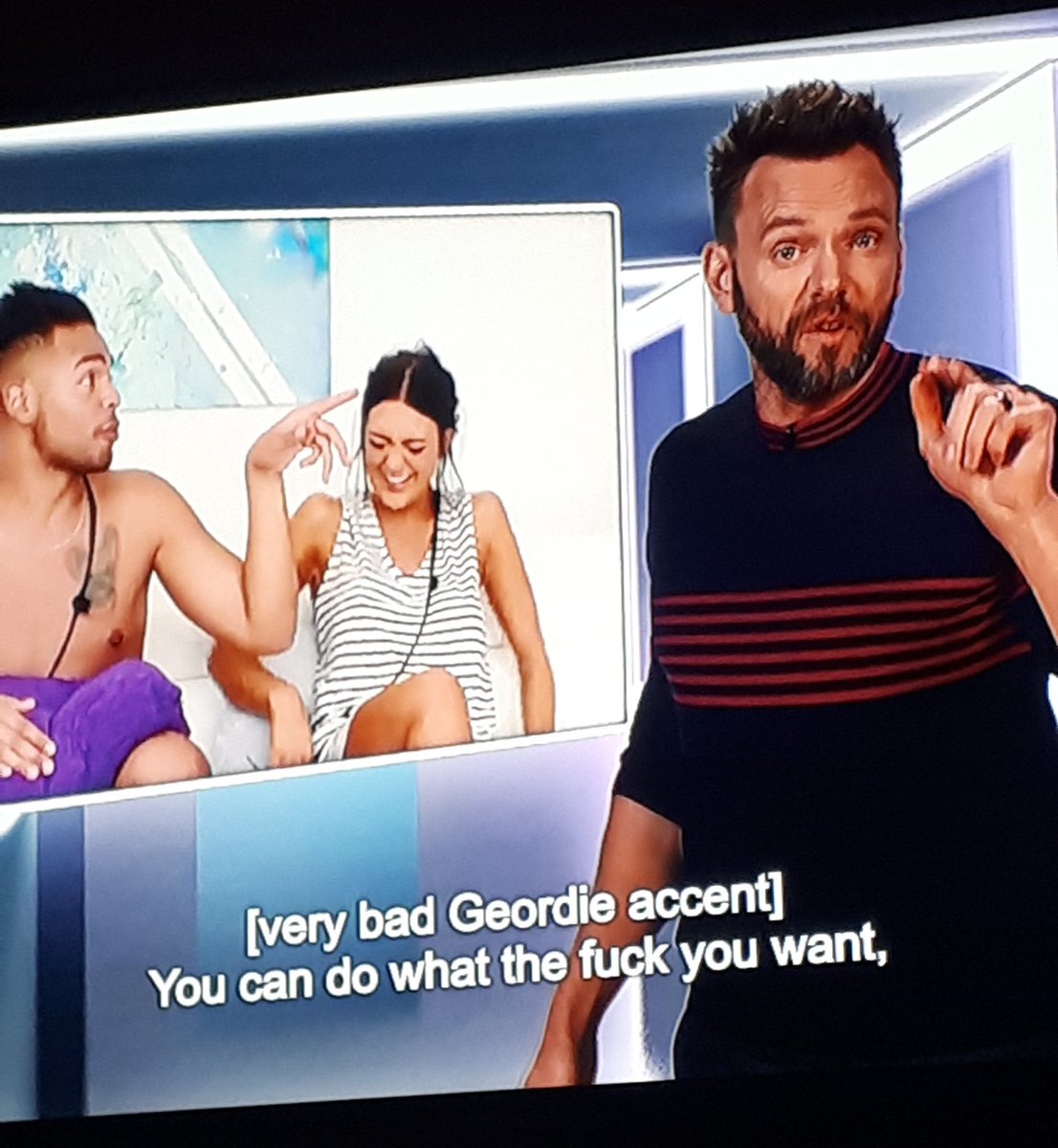 kay_p44's tweet photo. @JoelMcHaleShow I had to put subtitles because I couldn't understand their accent and then this gem popped up! #youraccentsucksiguess https://t.co/OreHVm4BQZ