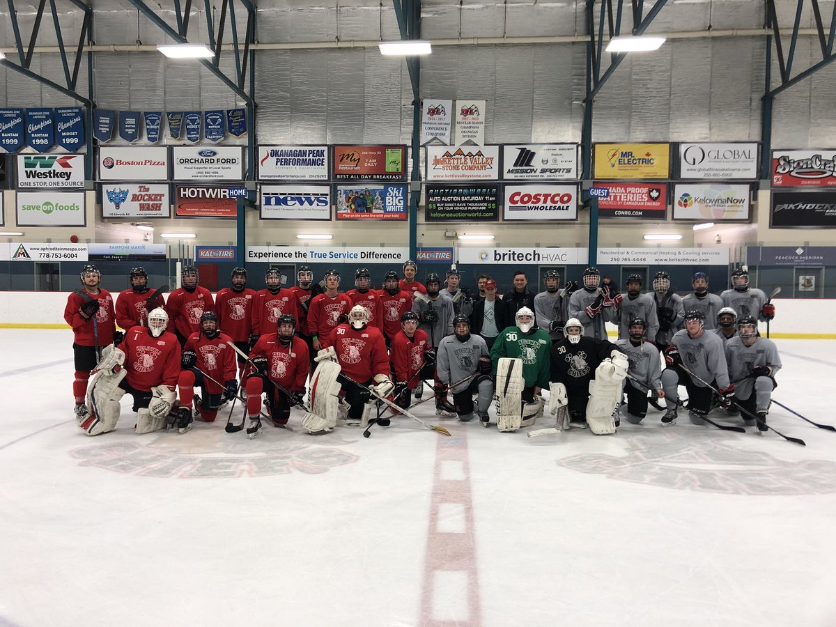 KelownaChiefsGM's tweet photo. Thanks to all the Kelowna Chiefs players, Prospects, and Staff who attended our Spring Camp!  Some great action with Team Red being this year’s Champions. https://t.co/z47L3hGzkc