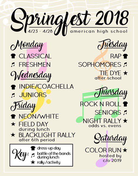 EagleNationAHS's tweet photo. #AHSSpringfest is coming!!!!! One week away! https://t.co/Xfy6YtjMsF