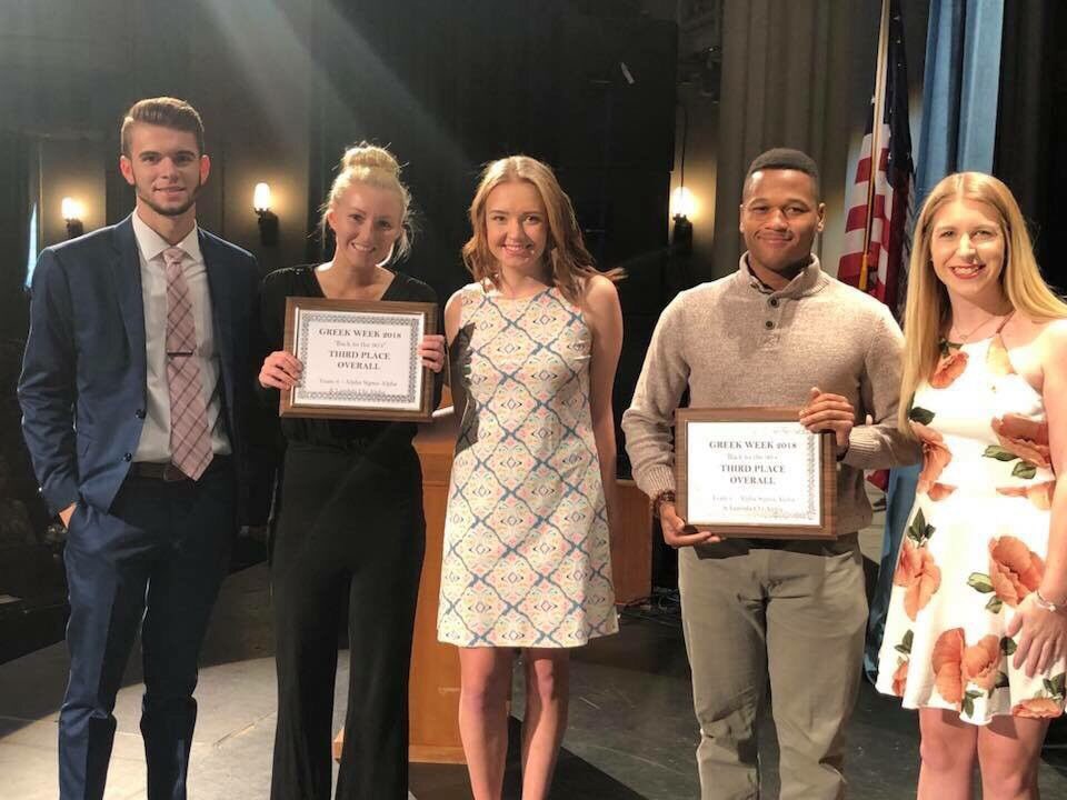 UCMLambdaChi's tweet photo. Nothing like bringing home that Greek Week hardware with our excellent partners!! @AlphaSigma_UCM #ChopsandBugs 🔥🤟🏼 https://t.co/OENjRLJWEy