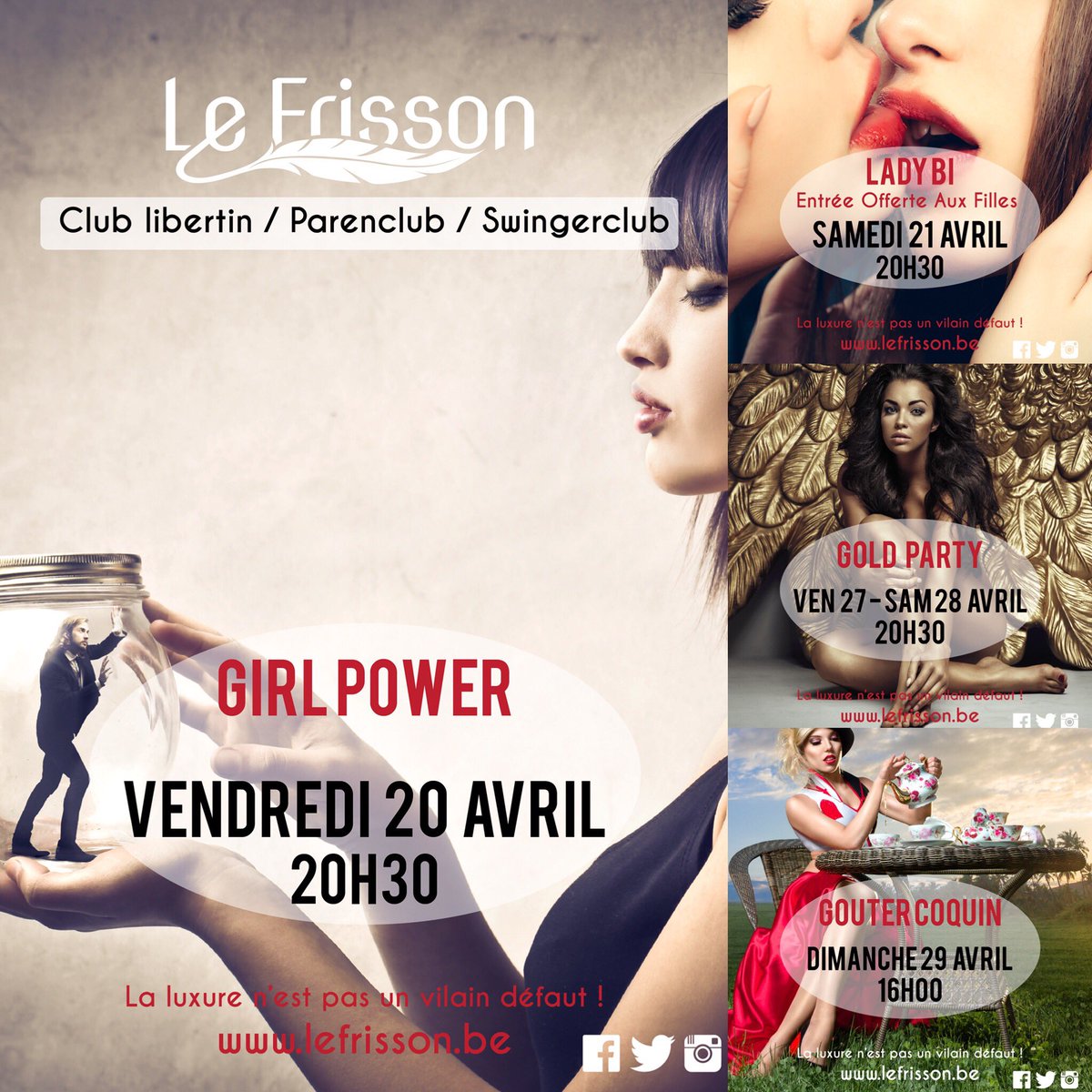 LFrisson's tweet photo. En Avril
https://t.co/4ZfC4C91h4
#libertinage #échangisme #echangisme #clublibertin #clubechangiste #couple #plaisir #echangiste #échangiste #sex #rencontre #lefrisson #lux #luxembourg #marne #reims #metz #thionville #sedan #charleville #belswing #nouslibertins #libertic https://t.co/aufyWkQPHO