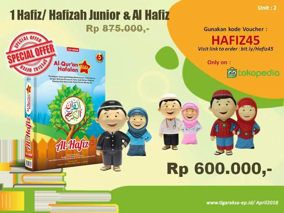 tiadelvi's tweet photo. Promo Terbatas
Hafiz Junior + Al Hafiz
Dari Rp. 875.000 menjadi Rp. 600.000

Minat? Atau mau tanya tanya dulu boleh
WA: 085218750242 https://t.co/1Hp2M5HWiU