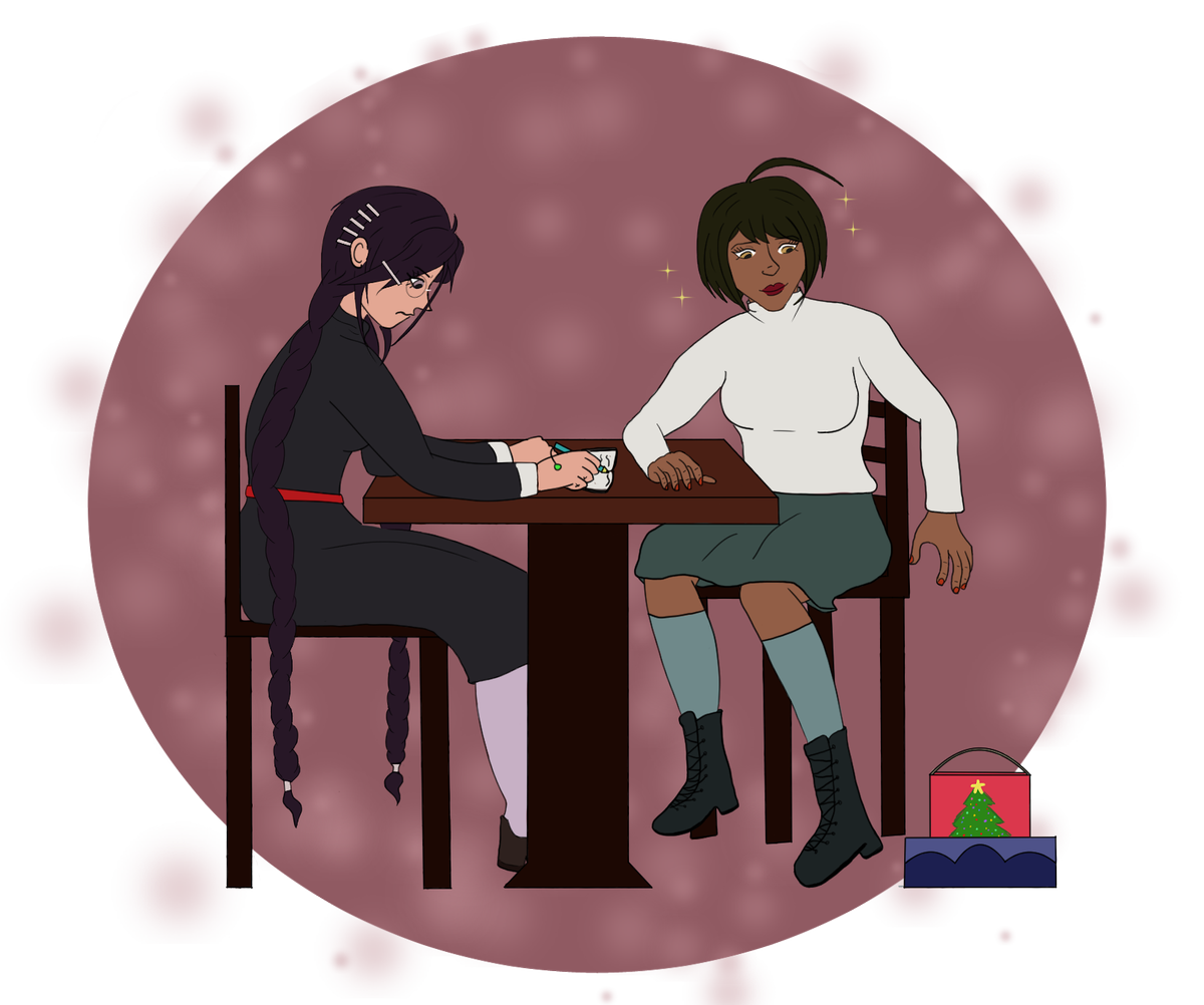 komaru and fukawa for secret santa exchange from january 2018