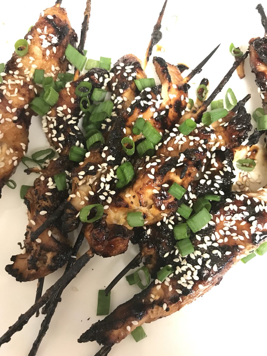 MandyLynn1990's tweet photo. Our food creations this weekend #teriyakibeefskewers #sesameseeds #greenonions #saucy #miyabisoup #crispyonions #mushrooms #broth #honeygarlicchickenskewers #montecristowafflesandwich #rasberryjam #yum #foodporn #homemadeeverything #amazing #chefmandy #grillmasterjustin #dinners https://t.co/VEdjZ3A9CS
