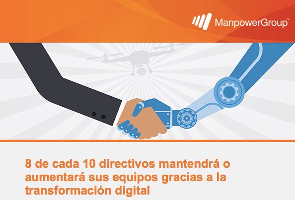 alterarancha's tweet photo. Qué bien, un poco de optimismo. 8 de cada 10 directivos mantendrá o aumentará sus equipos gracias a la transformación digital . Estudio "Revolución de las Competencias 2.0" de @ManpowerGroupES https://t.co/poS6pOIjTe #tendencias #empleo https://t.co/2C4oAqA4In