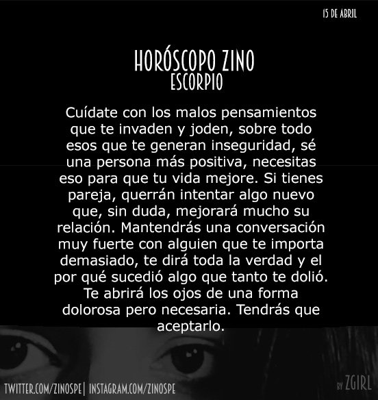 E S C O R P I O 🔥
#HoróscopoZino #HZ