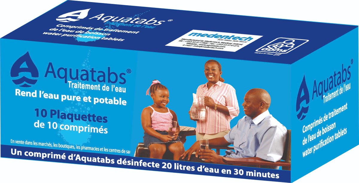 COMMENT UTILISER EFFICACEMENT Aquatabs ???
Un (1) comprimé d’Aquatabs permet de traiter en 30 minutes, 20 litres d’eau de sources protégées et 2 comprimés pour celle de sources non protégées. Pour en savoir plus, appelez gratuitement le 7344 ou abmsbj.org/index.php/prod……/aquatabs