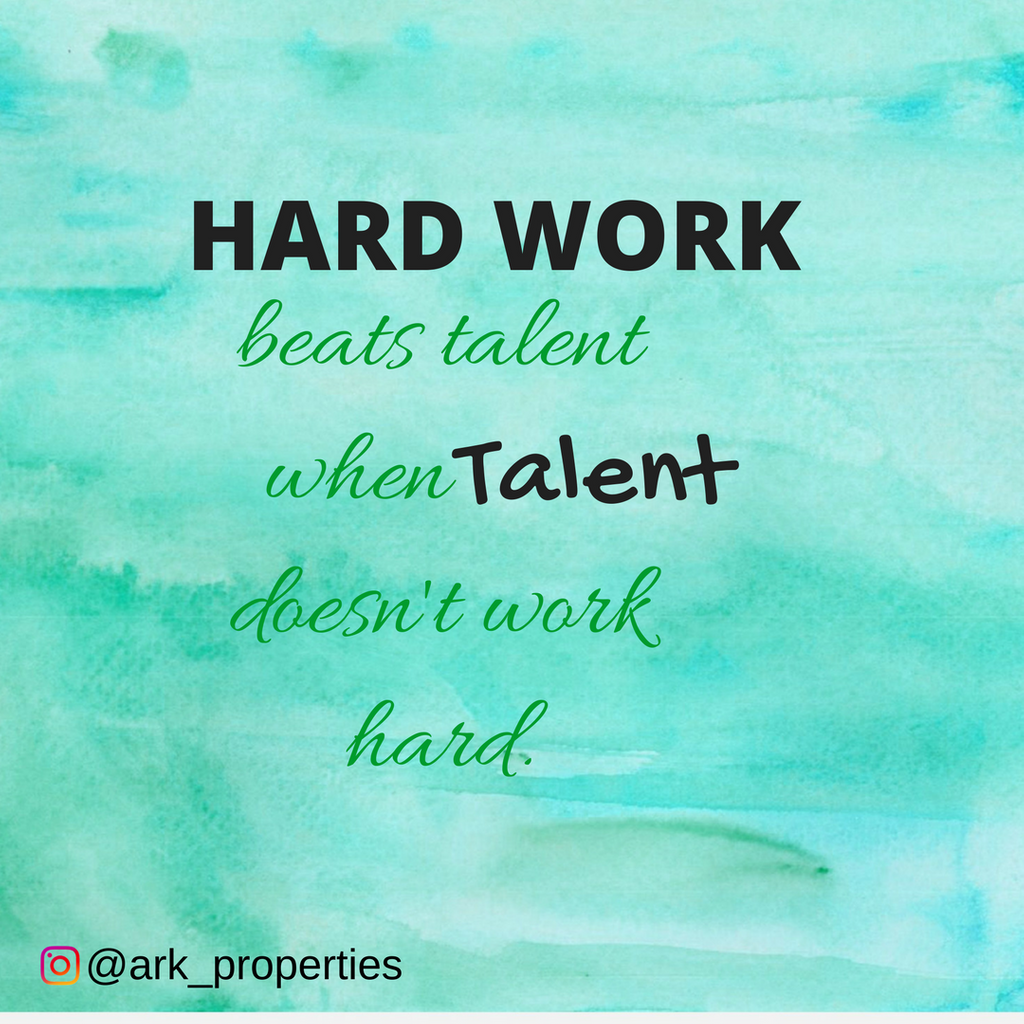 ARK_PROPERTIES_'s tweet photo. A hard working person beats a talented but lazy one. #projectmanage #devmanager #developments #optionkings #propertypassion #Ark #arkproperties https://t.co/1uC13FlN5P