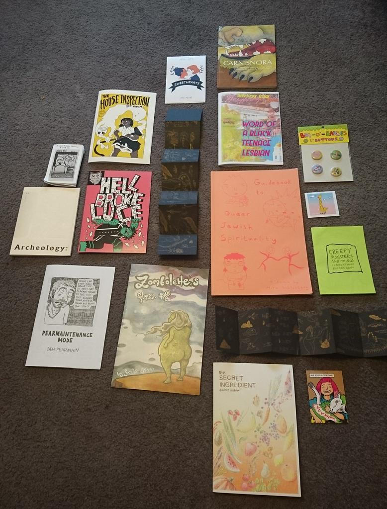 Sarah Howell (@barleyhush) on Twitter photo My <a href="/HomecookedFest/">Homecooked Comics</a> haul. With: <a href="/frankencomics/">Fero2</a>, <a href="/zombolette/">Scarlette Baccini</a>, @PeoMichie, @miraschlosberg, @HeyAmyRolfe, <a href="/nataliemwhat/">Natalie Michelle Watson</a> My <a href="/HomecookedFest/">Homecooked Comics</a> haul. With: <a href="/frankencomics/">Fero2</a>, <a href="/zombolette/">Scarlette Baccini</a>, @PeoMichie, @miraschlosberg, @HeyAmyRolfe, <a href="/nataliemwhat/">Natalie Michelle Watson</a>