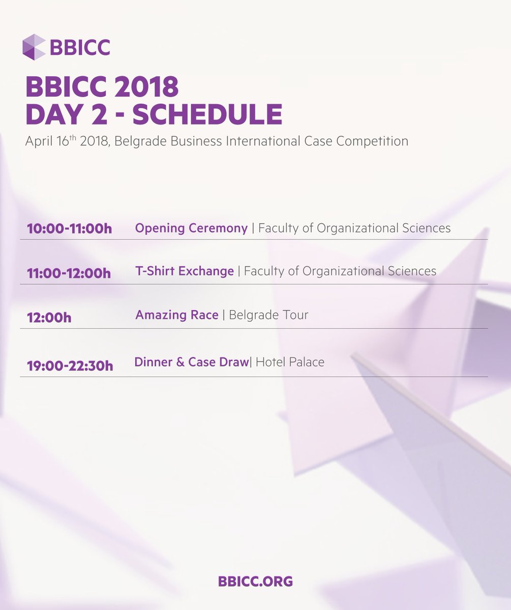 The official schedule for day 2 #bbicc2018