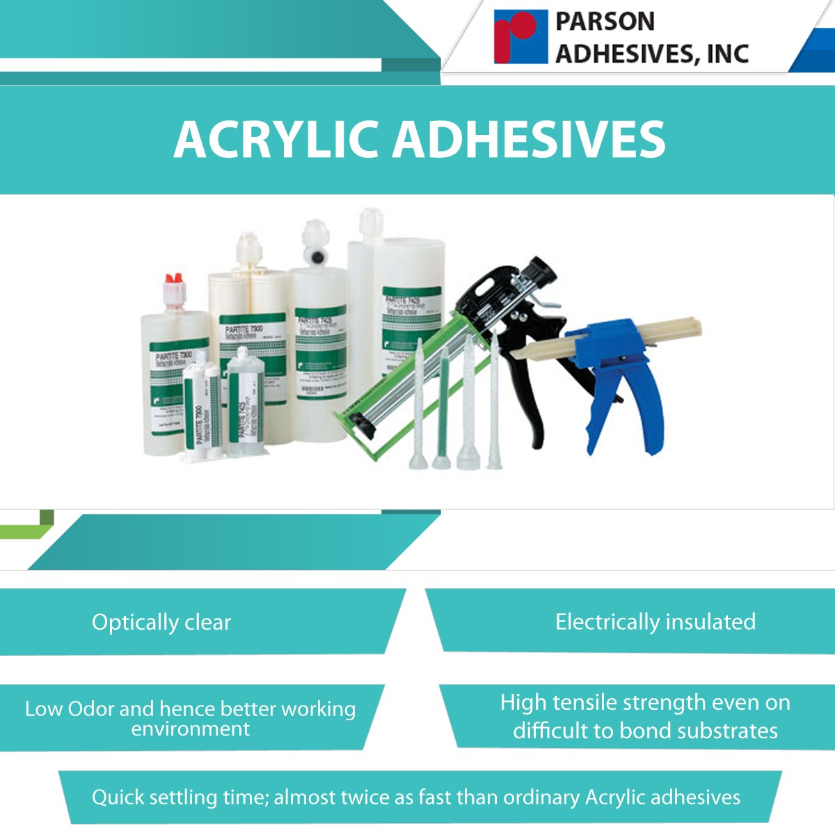 Acrylic Adhesives are well-known for their durability and strength
You can find them here:- goo.gl/Q4HoKi
#IndustrialAdhesives #EngineeringApplications #PlasticBondingAdhesives