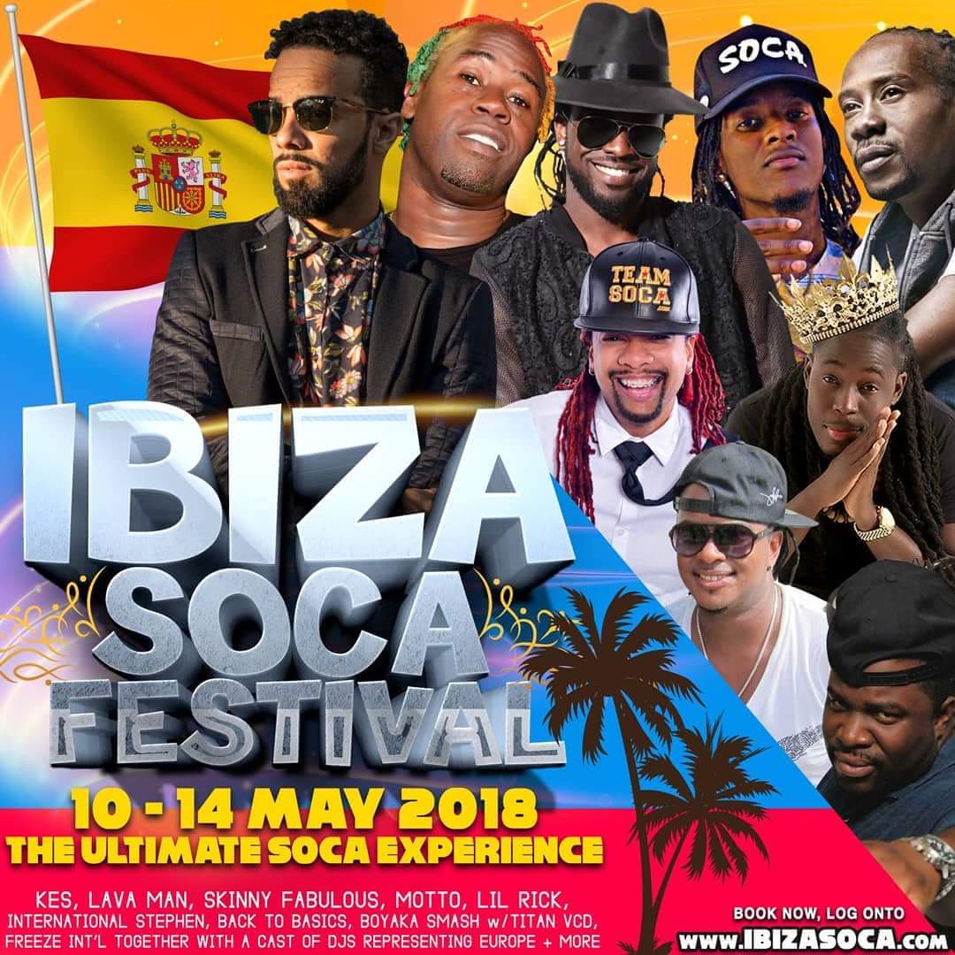 ibizasoca's tweet photo. IBIZA SOCA FESTIVAL 2018. 5 DAYS, 8 FETES (Army wear, all white, all black, jouvert, wet fete,
GET YOUR Β£229 EVENT PACKAGE
#IbizaSocaFestival #ibiza
#dohstick #youvebeenwarned
#ibizaSoca #MoveFast #dj #djs #djlife #LivePAs #fete #festival #funinthesun #music #bacchanalinibizal https://t.co/iz63fzi96f