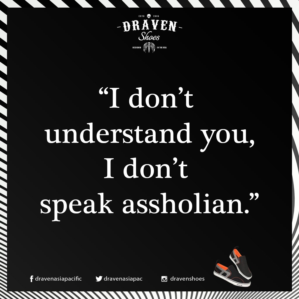 That's why I don’t understand anything most of the time #DravenShoes #DravenAsiaPacific