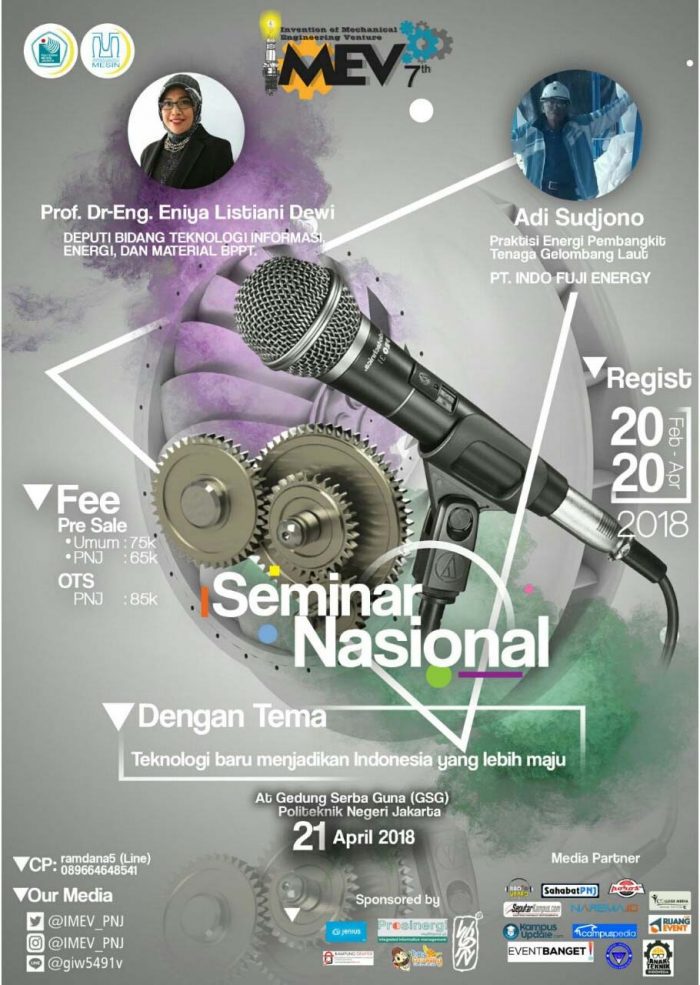 IMEV 7 – Himpunan Mahasiswa Mesin Politeknik Negeri Jakarta (PNJ) event.narema.id/acara/imev-7-h…