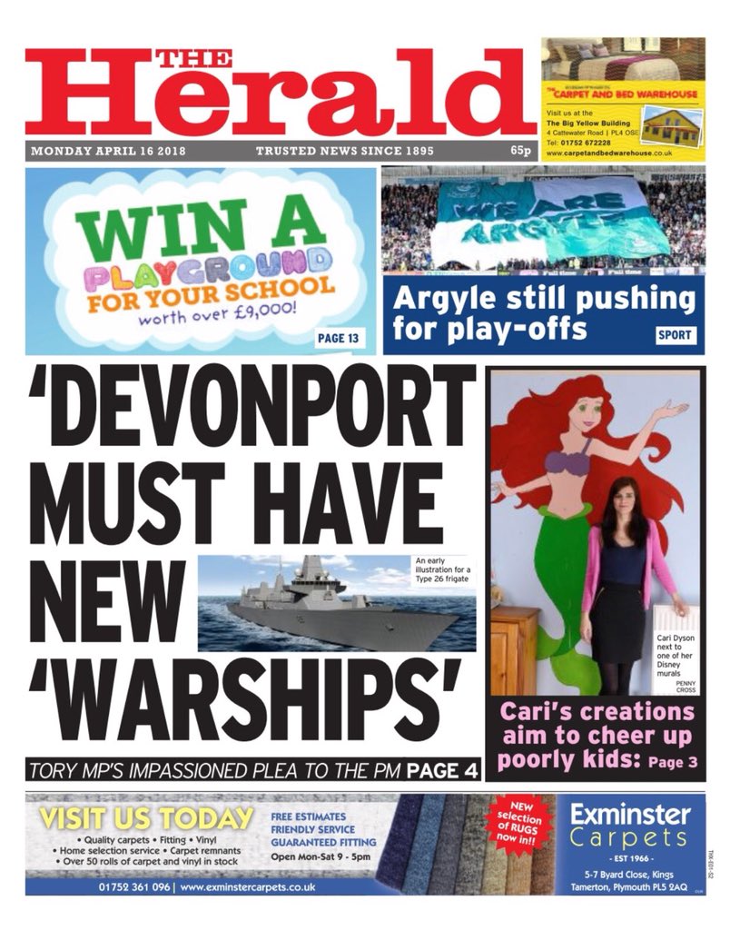 JohnnyMercerUK's tweet photo. Morning #Plymouth. Today we launch a huge campaign to have ALL of the new Type 26’s based in Plymouth. With a decision due before the summer, its a prime opportunity for the Government to recommit to Defence in our City. I’m determined to make it so. https://t.co/GH0rex0xZG
