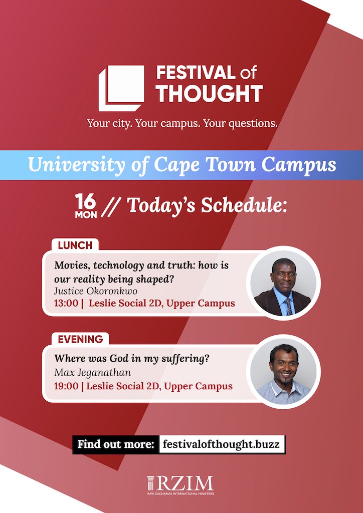 festivalthought's tweet photo. Day 2: Don’t miss today’s talks at UCT and Wits University Campuses  #FOTSA #lifemeansmore https://t.co/zYlRy5eQfX